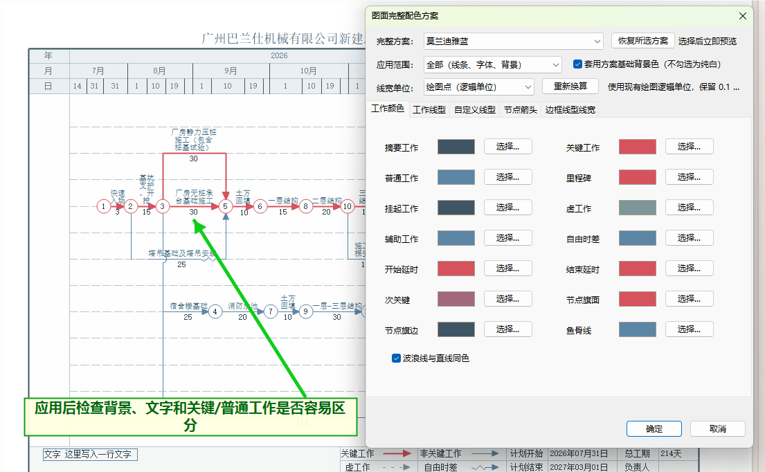 应用完整方案后检查图面效果