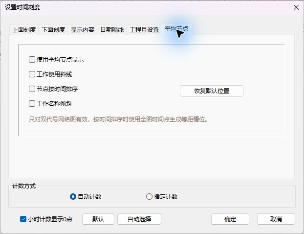 软件实拍:平均节点显示设置